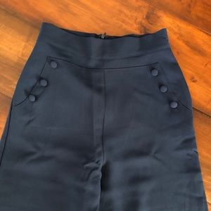 Navy Blue High Waist Pants